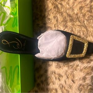 Brand new Sam Edelman 4in heels black and gold